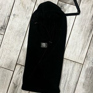 Black Hooded Scarf with Logo shiesty